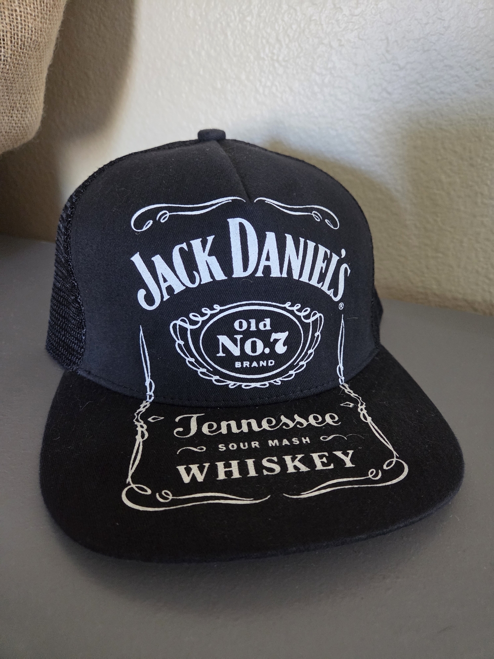 Jack Daniels Black Tennessee Whiskey Trucker Cap